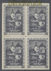 Kroatien Mi # 115 postfrisch als 4er-Block Briefmarkenausstellung Zagreb (46082)