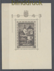 Kroatien Mi # Block 6 postfrisch  (46086)