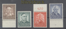 Bund Mi #  173/76 postfrisch Helfer der Menschheit 1953 (46058)
