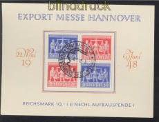 all. Besetzung Mi # VZd 1 Sonderstempel Sonderblatt (46158)