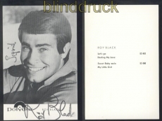 Roy Black sw-Foto-Autogramm-Karte Polydor Autogrammkarte (46218)