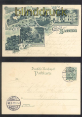 Bassum sw-AK Gruss aus .....  5 Ansichten 1902 (d7505)