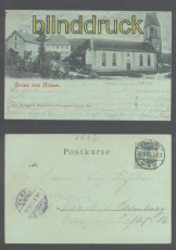 Holzen sw-AK Gruss aus .... Kirchenansicht 1901(d7498)
