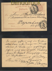 dt. Reich GSK P 1 mit Hufeisenstempel Osnabrck 30-1 (46283)