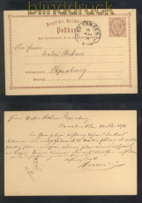 dt. Reich GSK P 1 mit Hufeisenstempel Osnabrck 30-1 (46286)