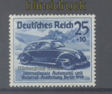 dt. Reich Mi # 697 postfrisch Höchstwert Nürburgring-Rennen (46380)