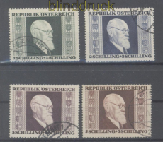 sterreich Mi # 772/75 gestempelt Karl Renner gezhnt (46357)