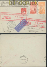 Dnemark Luftpostruten Bergen-Trondheim-Tromso 1935 (46486)