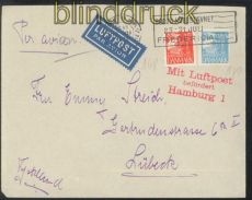 Dnemark Auslands-LuPo-R-Brief Kopenhagen 1932 (46415)