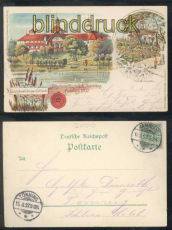 Hamburg farb-Litho-AK Allgemeine Gartenbau-Aussstellung 1897 (d7568)