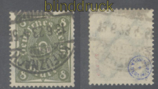dt. Reich Mi # 229 W gestempelt kleine 8 geprft Infla Berlin  (46623)