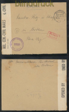 Norden Gebhr bezahlt Zensur-Ortsbrief 16.5.1946 (46674)
