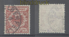 dt. Reich Mi #  50 a gestempelt geprft Jschke-L. BPP (46748)