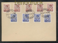 Montenegro Mi #  1/9 auf Satz-Brief Rozaj Fotoattest Brunel VP (46851)