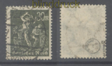 dt. Reich Mi # 243 b gestempelt 30 Mark Bergarbeiter gepr�ft Bauer BPP (47063)