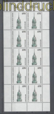 Bund Mi # 1860 postfrisch Sehenswrdigkeiten kompletter 10er-Bogen (47027)