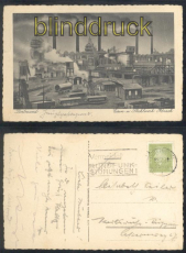 Dortmund sw-AK Eisen- und Stahlwerk Hoesch 1933 (d7703)