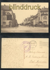 Bautzen sw-AK Wettinstrasse Feldpost 1918 (d7727)