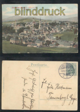 Eibenstock i. Erzgeb. farb-AK Totalansicht 1907 (d7732)