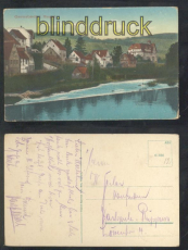 Gernsbach i. Murgtal farb-AK Totalansicht ca. 1920 (d7666)