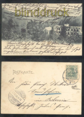 Schriesheim a. d. B. sw-AK Herzlichen Gru Heilsttte Stammberg 1906 (d7673)