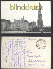 Thorn Torun sw-AK Teatr Mielski Siegesdenkmal + Stadttheater Feldpost 1939(d7781