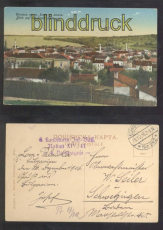 Lom farb-AK Blick auf die Stadt Feldpost 1916 (a2221)