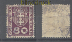 Danzig Porto Mi # P  6 a gestempelt gepr�ft Infla Berlin (47001)