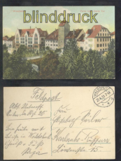 Waldshut farb-AK Partie beim oberen Tor Feldpost 1915 (d7642)