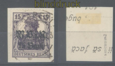 dt. Besetzung 1. WK Rum�nien Mi #  5 a gestempelt gepr. Hochst�dter BPP (47229)