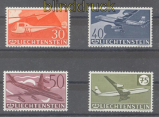 Liechtenstein Mi #  391/94 postfrisch Flugpostmarken (47243)