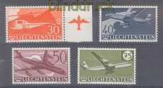 Liechtenstein Mi #  391/94 postfrisch Flugpostmarken (47244)