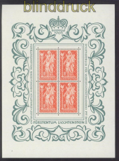 Liechtenstein Mi #  449 im postfrischen Kleinbogen (47248)