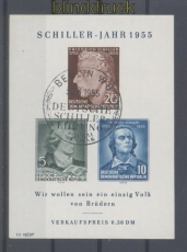DDR Mi # Block  12 Sonderstempel SSt. Schillerjahr (47289)