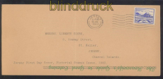 dt. Besetzung 2. WK Jersey Mi # 7 EF auf Ersttagsbrief FDC (47366)
