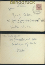 Bi-Zone AM-Post Mi # 27 EF Fernbrief Albersdorf 1.4.1946 (47601)