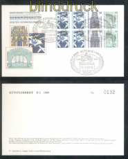 Berlin Zusammendrucke SWK H.-Bl. 22 auf Ersttagsbrief FDC (47612)