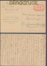 Brit. Zone Behelfsausgabe GSK P B01 I geschrieben Hamburg 5.8.1946 (47636)