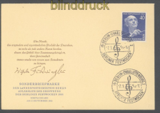Berlin Mi # 128 FDC Wilhelm Furtwngler (47754)