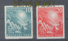 Bund Mi #  111/12 postfrisch Bundestag (47808)