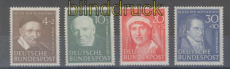 Bund Mi #  143/46 postfrisch Helfer der Menschheit 1951 (47815)