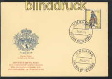 Berlin Mi # 131 Tag der Briefmarke 1955 Ersttagsbrief FDC (47757)