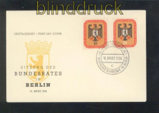 Berlin Mi # 136/37 Sitzung des Bundesrates 1956 Ersttagsbrief FDC (47758)
