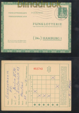 Berlin Funklotteriekarte Mi #  FP 5 gestempelt (47770)