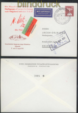 Berlin Privatumschlag Mi # PU 19/10 Luftpost nach Helgoland 1957 (47774)