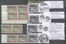 Berlin Mi # 159 II, III, IV und V postfisch vier Plattenfehler (47732)