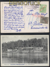 Berlin Mi #  21 + 24 MiF Postkrieg Burhop # A 5 b PK I Postkarte Rotaufdr(47733)