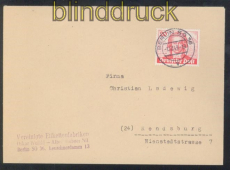 Berlin Mi #  62 EF Fernbrief Berlin SO 36 1949 (47735)