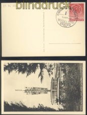 Berlin Mi #  71 EF auf Ausstellungskarte SSt. 14.10.1950 (47736)