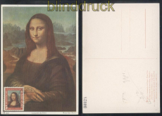 Bund Mi #  148 I Ersttagsbrief Maximumkarte Mona Lisa RRR  (47698)
